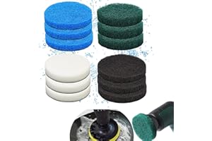 ‎FUNMO Funmo 12 Stück Aufsatz für Bosch Universal Brush, Elektrische Reinigungsbürste kompatibel mit Bosch Home/Garden 6033 Reinigungsbürste,Küchenpad,Schaumstoffpad,Mikrofaserpad,Hochleistungspa