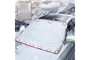Xtremeauto Magnetic Car Windscreen Cover - Heavy Duty Thick Windshield Snow Shield Screen Cover Ice Protector, Winter Window Cover Sun UV Ray Protection Covers For Cars, SUV, Van (157 x 129cm)