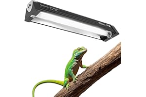 NEPTONION T5 Reptile UVB Light 12.5 Inches Fixture with UVB 10.0 Bulb High Output Hood for Terrariums, Basking Reptiles, Lizards, Chameleons, Iguanas, Bearded Dragons, 8W
