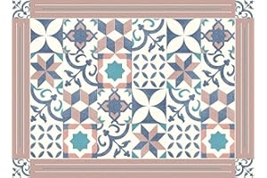 TAPPETIK SET 4 TOVAGLIETTE americane 33x45 cm, Diverse fantasie Ottima idea regalo VINILE Made in Italy (KABUL)