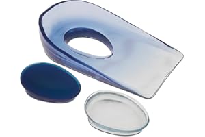 TECNIWORK Talloniera Antishock in gel con cuscinetti removibili a densità graduata - 1 paio - Mis. per scarpe 35-40