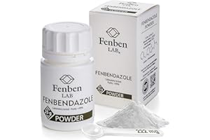 Fenbendazole 25g Powder, Purity >99%, by Fenben Lab, Certified Third-Party Laboratory Tested, Analysis Report Included, 0.9oz