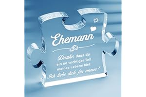 Giftasy Geschenk für Ehemann - Acryl Puzzle, Sinnvolle Geschenke für Männer, Geschenk Ehemann Geburtstag, Hochzeitstag Geschenke für Männer, Ich Liebe Dich Geschenke, Partner Geschenke für ihn