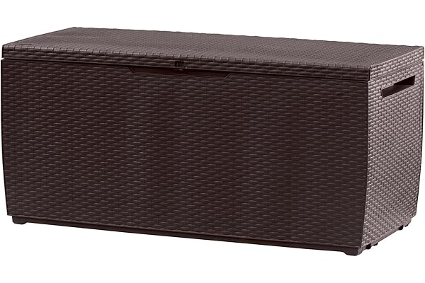 Keter Coffre / Malle Capri couleur anthracite, finition rotin