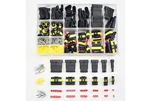 BIGP 708 Stück Wasserdicht Schnellverbinder, 1/2/3/4/5/6 Stift Auto Wasserdicht Elektrische Stecker Kabel Steckverbinder Stecker für KFZ LKW Auto Kayak Boote Roller Motorrad