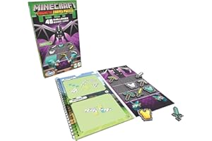 ThinkFun Minecraft Magnetic Travel Puzzle Challenge - Logic Brain Game and STEM Toy for Kids and Adults Age 8 Years Up