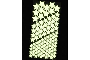 WANDfee Leuchtsterne ☆☆ 100 ☆ selbstklebende EXTRASTARK leuchtende Sterne Sternenhimmel Aufkleber Kinderzimmer
