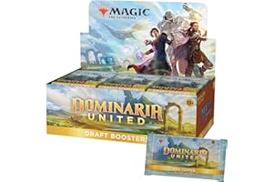 Magic The Gathering C9724000 Dominaria United Draft Booster, 36 Packs & Box Topper Card, Multi