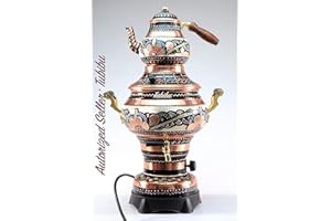 TUBIBU Samovar Ensemble théière en cuivre fait à la main 220 V