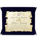 Targa per 35° anniversario di matrimonio, regalo per marito