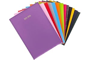 Evelay 2025 2026 Academic Diary A4 Week To View Mid Year Hardback Planner Organiser for School Student Teacher (Purple)