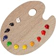 Set Di 5 Coltelli Da Pittura JZK: Palette In Acciaio Inox Con Manico In Legno. Lame Flessibili E Resistenti, Perfette Per Pittura A Olio, Acrilico O Per Mescolare Colori. Ideale Per Artisti Professionisti E Hobbisti.