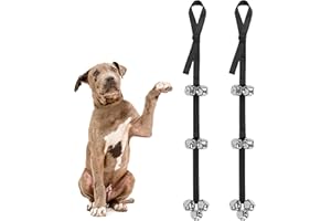 Dyrdekly 2 Stück Hundeglocke für Töpfchentraining Hundeklingel Hundetraining Glocke Einstellbare Hängeglocken für Hunde Töpfchenkommunikation