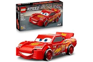 LEGO Speed Champions Zygzak McQueen 77255 | Model auta dla dzieci, zabawka dla 9-latka, prezent dla chłopców i dziewczynek, zestaw klocków konstrukcyjnych, 270 elementów