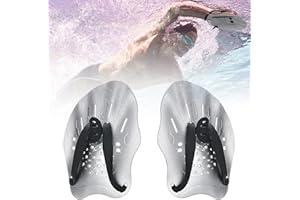 KEUGT Hand Paddle, Swimming Paddle, Swimming Training Paddle, Water Gloves to Help Upper Body Resistance, Adjustable Swimming Paddle, Adult Unisex Technical Paddle, Swimming Paddle