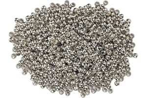 FYDUN 500 Pièces Perles à écraser Perles en Vrac Rondelle Entretoise Bouchon Boule Dispersée pour Collier Bracelet Boucle D'oreille Bijoux à Bricoler Soi-même Faisant des Accessoires(gris)