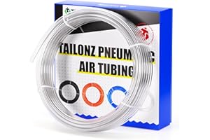 TAILONZ PNEUMATIC Tuyau à air en polyuréthane de 6 mm de diamètre extérieur de 10 mètres pour tuyau d'air ou tuyau de transfert de fluide