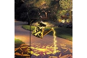 CARASTEK Lámparas Solares para Jardín, Lámpara de Regadera Solar Luces Solares de Regadera LED para Exteriores con Soporte Decoración de Jardín Apta para Camino Pasarela Terraza