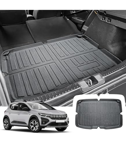 Tapis De Coffre Imperméable Pour Skoda Kodiaq 2017-2025 | 5/7 Places | Cuir Artificiel Antidérapant – Protection Complète