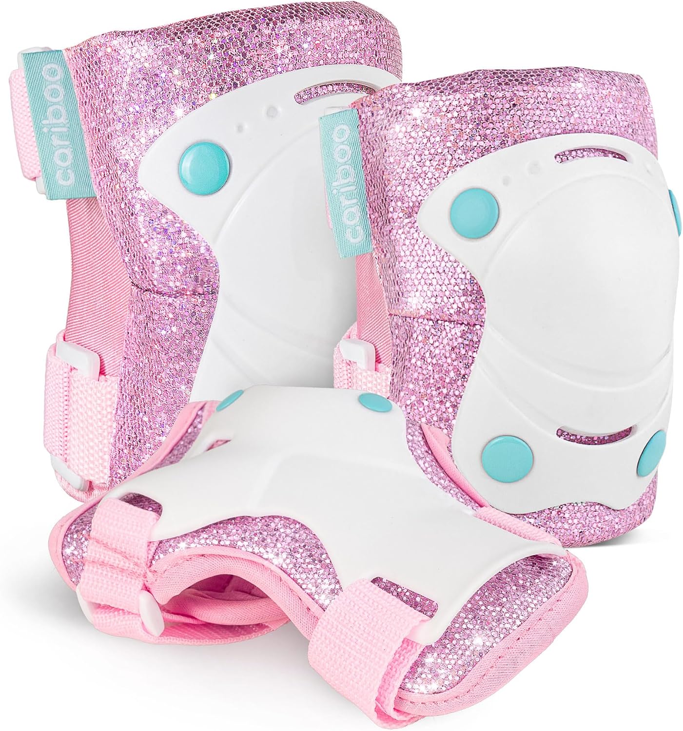 Cariboo Protecciones Patines Niños Equipo De Protección para Bicicleta Patinete Rosa Ballerina