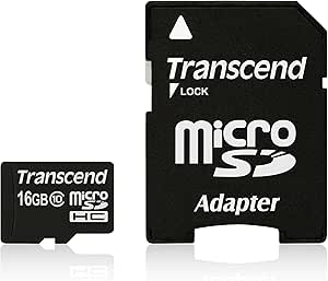 Transcend 16GB microSDXC/SDHC Class 10 (Premium) with Adapter
