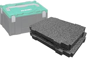 Shadow Foam HIT System Case skuminsats [Twin Pack] Skär och skala skuminlägg för Hikoki HIT System Case II, III och IV