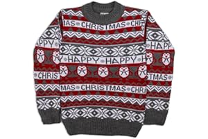 MODAMİT Weihnachten Pullover Kinder, Unisex, Christmas Verziert, Strickpullover, Weihnachtspullover (5-10 Jahre)