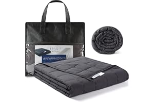 ‎CALMZY Calmzy SYLQ Gewichtsdecke 7kg als Einschlafhilfe - Schwere Bettdecke - Entspannungsdecke mit Glasperlen - Weighted Blanket - Beschwerte Decke mit Gewicht Erwachsene - Therapiedecke 135x200cm