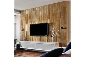 Wooden Wall Design Okładzina ścienna ze starego drewna, naturalne panele ścienne w stylu vintage, dekoracja ścienna, okładzina drewniana, projekt ściany, model "Amber-Lite" | wzór ścienny (1 m2)