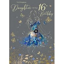 Amazing Beautiful Daughter 16th Milestone - Biglietto Di Auguri Per Il