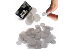 GOLDEN BEADS 100 filtros de acero inoxidable para tubos de fumar, tubos de 20 mm, reutilizables, filtros de pantalla para fumar