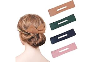 TUKEVA 4 Stück Haarknoten Maker Hair bun Maker Haarknoten Maker Französisch Haarknotenmacher Haarknoten Maker Französischer Dutt Haarband Frisierhilfe Haarschmuck für Dicke oder Lange Haare