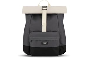 LARKSON Plecak na laptopa dla kobiet i mężczyzn - ALVA - plecak zwijany do podróży, szkoły, pracy - wyściełana przegroda 35/40.6 cm - wodoodporny