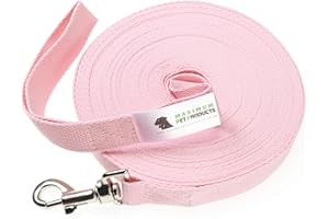 Maximum Pet Products Pink Dog Training Lead 50ft/15m