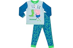 THEPYJAMAFACTORY George Pig Long Pyjamas George Dinosaur Pig Boys