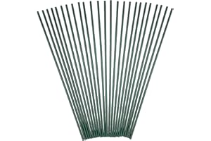 IBOSCOLY Bastoncini di Supporto e Sostegno per Piante e Fiori, in PVC da 42cm. Robuste Aste per Orchidee in Vasi da Appartamento o su Balconi Esterni ed Interni. Tutore Fioriera