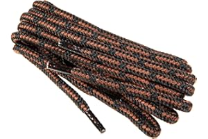 WORKERWALKER Cordones Redondos de Zapatos y Botas de Trabajo y Calzado de Seguridad, Tejido Resistente,y Longitudes, Hechos en Europa por Worker Walker Laces Pro, 1 par