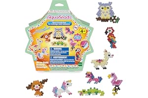 Aquabeads - La recharge amis animaux - Kit de loisirs créatifs - Activité manuelle enfants en toute autonomie - Recharge de perles qui collent avec de l'eau - Jouet enfant 4 ans et + - 31602