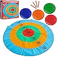 KreativeKraft Disc Throwing Game for Kids and Family, Outdoor Target Summer Garden Game