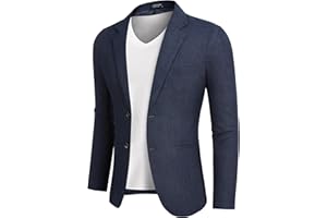 COOFANDY Herren Sakko Sportlich Casual Freizeit Modern Anzug Regular Fit 2 Knöpfe Business Anzugjacken