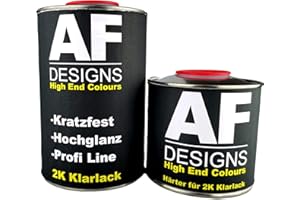 ALEX FLITTNER DESIGNS Alex Flittner - Designs - Vernis transparent 2K - 1,5 l - Avec durcisseur - Peinture de voiture résistant aux rayures