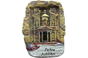 WEDARE MAGNET SOUVENIR Petra Jordan 3D frigorifero magnete viaggio adesivo souvenir,resina casa decorazione Petra Jordan frigorifero magnete