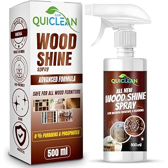 QUICLEAN Wood Polish Spray For Furniture For Home & Off...