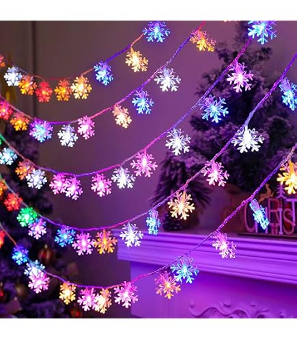 Catena Luminosa Viola Halloween 2,7m 36 LED, A Batteria, Impermeabile IP44, Per Interno/Esterno, Decorazione Festa - 3