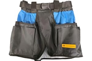 EQ K9 EXTRA QUALITY K9 TRAINING EQ K9 Dog Training Belt with Multiple Pockets for Toys & Treats, Dog Training Equipment, Dog Trainer Apron, Best for Dog Walking, Agility, Training, Schutzhund, Water Resistant (Black/Royal Blue)