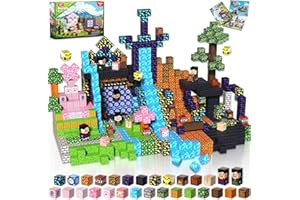 ToyUnited 200PCS Magnetic Building Blocks, Magnetic Blocks Toys for Kids, Stacking Cubes Game for Boys Girls Age 3-10+, STEM Montessori Stacking Toy, Sensory Construction Tiles Birthday Gifts