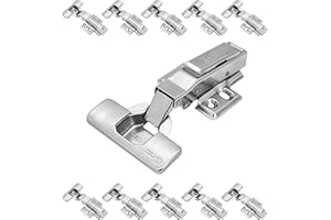 Stolmet Zawias prosty 2-BAG 110° G-TEC samodomyk prowadnik na cztery wkręty komplet zaślepek 10 sztuk