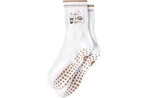 Yawlsow Pilates Stoppersocken für Damen Yoga Rutschfeste Grip Socken Niedlich Reformer Pilates Antirutsch Socken mit Noppen für Ballett Barre Tanz Trampolin Krankenhaus Fitness Zuhause