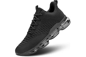 WREZATRO Mens Trainers Air Cushion Running Fashion Shoes Casual Breathable Walking Tennis Gym Athletic Sports Sneakers Zapatos