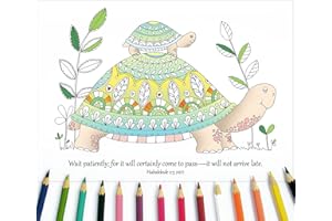 JUST CARDS DIRECT CARDS & GIFTS Christian Colouring Postcards, Images of Hope, Pack of 10 different designs, with coloured Bible verse on reverse. Makes a great Christian gift for adults or children, by Just Cards Direct.
